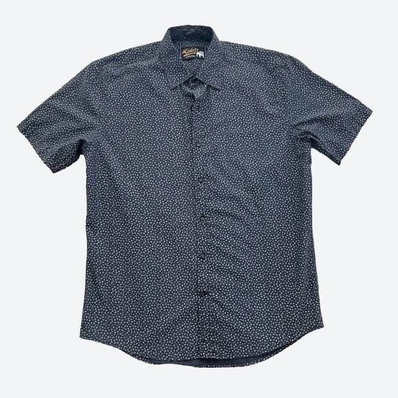 Duke's Bark‎ short-sleeve floral-print button-down shirt • size M - Picture 1 of 7